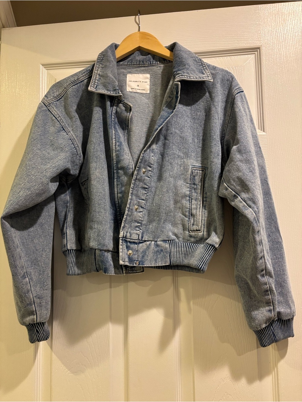 Celebrity Pink Light Blue Denim Jacket